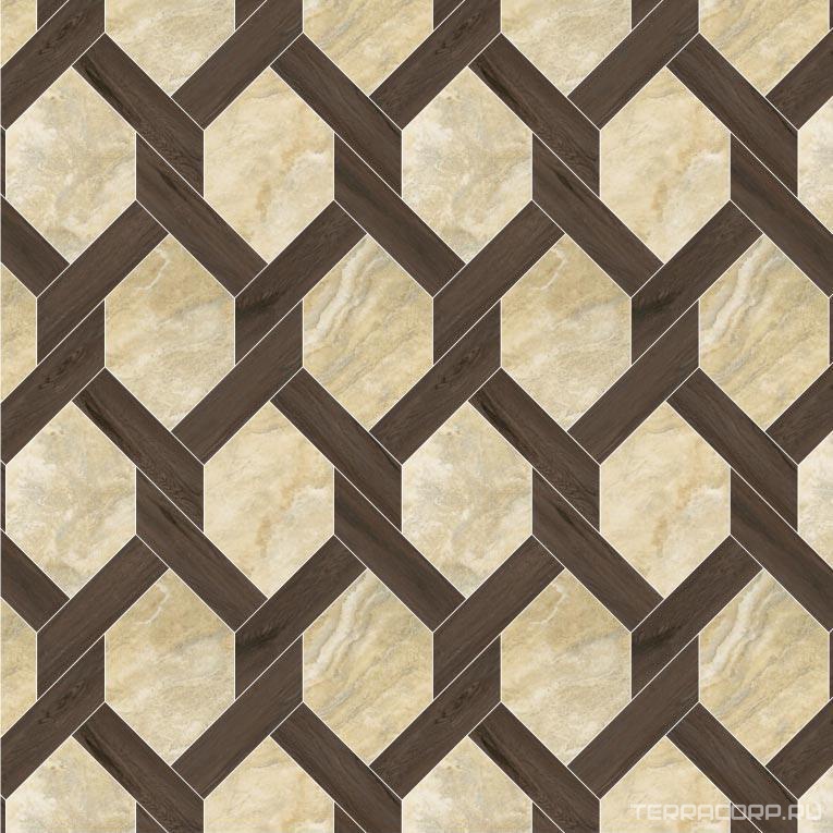Мозаика Kerama Marazzi Сальветти Модульное панно Carlotto (72286, n046644)51.9х59.2 Комбинированный, фото 4