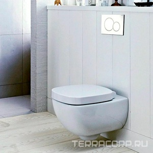 Клавиша двойного смыва (пластик, цв. глянцевый хром),  Geberit Sigma01 115.770.21.5