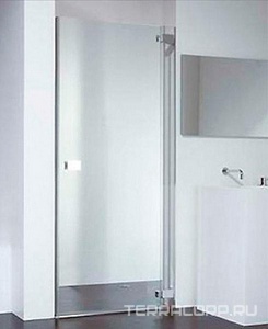 Дверь распашная для ниши, DX петли справа (86,5/90,5хh195см, стекло 6мм, GL прозр., фурн. 05 полир.алюмин) E-LITE ZZ Provex E-Lite 0004EN-R-05GL