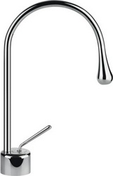 Смеситель для раковины, излив R90, 174хh309мм, без донного клапана, (цв. хром), Goccia ZZ