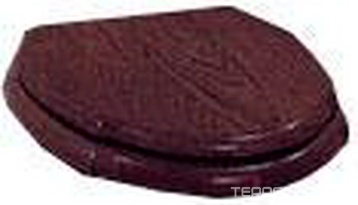 Сиденье для унитаза, (массив дуба цв.тёмный, петли цв.латунь),  KL Devon & Devon Westminster IBSEWESWENGE