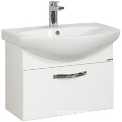 Тумба Ария 65 подвесная 594*442*310, цвет белый глянец, без раковины Балтика или Смайл ZZ