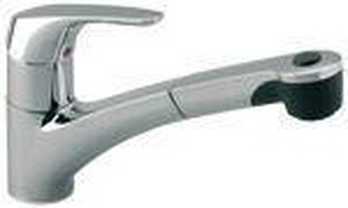 Смеситель для кухни, с выдвижным душем, 2 типа струи, (цв.хром),  ZZ Ideal Standard Cerasprint New B5347AA