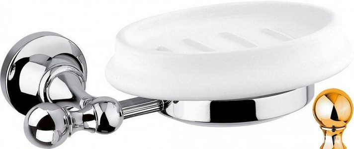 Мыльница настенная керамическая, (цв.золото),  ZZ Cezares Olimp OLIMP-SOD-03/24-M