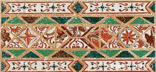 Tabica Mudejar rojo XX |15x33