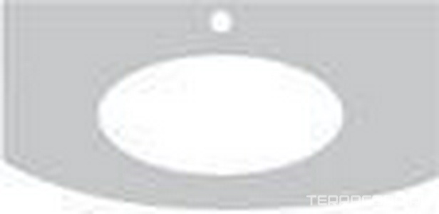 Столешница 112х59,9хh2см, с пристенной панелью, с 1 отв.д/смес., (мрамор цв.Blanc de Carrare),  ZZ Labor Legno Hermitage HETOP 113 CA