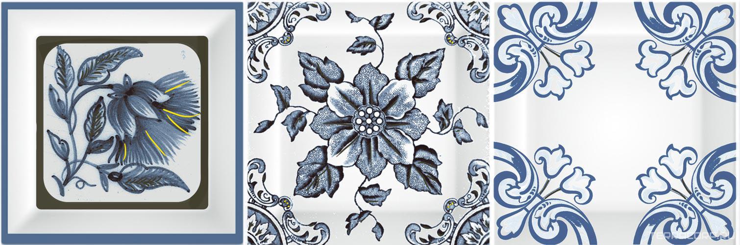 Керамическая плитка Absolut Keramika Monocolor 10x30 Decor Cube Mediterraneo Cobalto 10x30 Комбинированный, фото 3