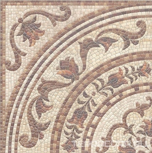 Керамогранит Kerama Marazzi Пантеон Декор  ковер угол лаппатированный  40.2x40.2 Комбинированный 