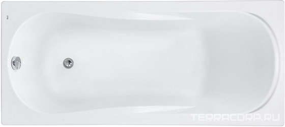 Акриловая ванна UNO 170х75x50,5 см прямоугольная (БЕЗ монтажного комплекта и панели) ZZ