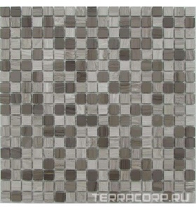 Мозаика Спектр-М Натуральный камень Мозаика из камня на сетке M20-094-15P 30.5x30.5 Комбинированный 