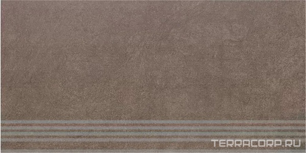 Ступени Kerama Marazzi Королевская дорога  коричневый обр. ступень гр. 30x60 ZZ Коричневый 