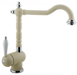 Смеситель Timo Morea 2406 F Champagne для кухонной мойки| 9x28x27