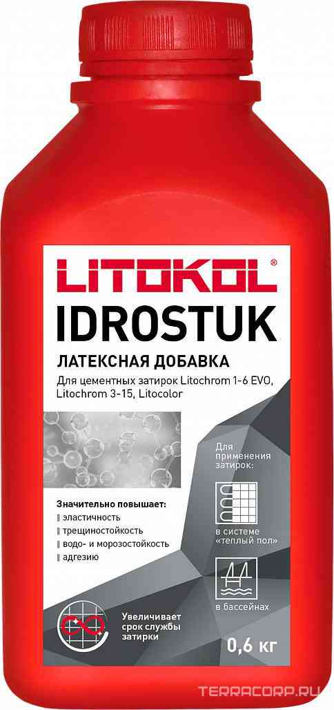 IDROSTUK - м 0,8 кг Латексная добавка для затирок;