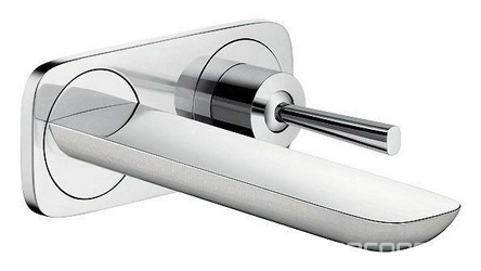 Смеситель для раковины, настенный монтаж, излив 165мм, (внешння часть БЕЗ внутреней арт.13622180), (цв. хром), Pura Vida ZZ