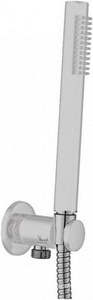 Душевой гарнитур, кругл., кронштейн совмещ.со шланговым соед., лейка д/д ручн., шланг 150см, (цв.хром), Cezares ZZ Cezares Универсал CZR-DEFA3-01