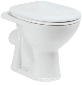 Унитаз приставной "", горизонтальный выпуск, БЕЗ крышки - сиденья, белый ZZ Vidima СеваФреш E406261