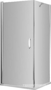 Дверь распашная для бокового элемента, DX/SX прав./лев. (86,5/89хh191см, стекло 6мм, GL прозр., фурн. 28 arg/cr, мат.хром/хр.)  ZZ Provex Elegance 0004TE28GL