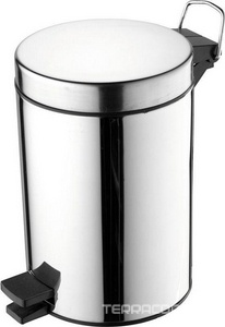 Ведро напольное для мусора, 174/235хh257мм, с крышкой, объём 3л., (нерж. сталь),  ZZ Ideal Standard Iom A9104MY