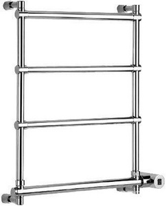 Полотенцесушитель 570(500)хh660x105мм, (эл.+Box, подключение справа!!!), (цв.хром/золото), Margaroli ZZ Margaroli Sole 542-570x656-470/4M+Box (Chrome/Gold Эл.+Box СПРАВА)