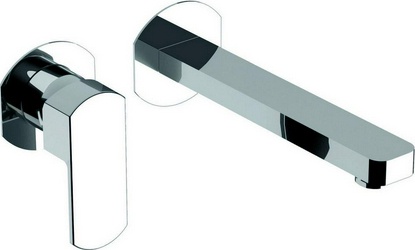 Смеситель для раковины, настенный, излив 200мм, (внешняя часть, БЕЗ внутренней части арт.ZA02551004), (цв. хром), Roadster XX