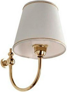 Светильник 27x24x27h, абажур цв. беж с золотой строчкой, держатель цв. бронза,  ZZ Gaia Albert APM 00BR/C