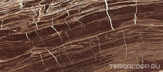 Керамогранит REX I marmi di Rex Marble brown nat. rett 80x180 Коричневый 