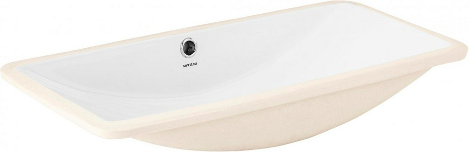 Раковина для установки под столешницу, прямоугольная 68,5(76,5)х27,5(34,5)хh11см,  ZZ Sanindusa Agres 118880004