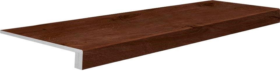 Ступени Kerama Marazzi Сальветти Ступень Евро Проходная вишня обрезной (n046658)30x119,5 Коричневый, фото 4
