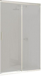 Дверь раздвиж.односекц. с неподв.сегм,1300xh2000мм,крепл.справа,(ст.проз.6мм,Anti-Plfgue, вход слева 530-570мм,проф.глян/хр,мягк откр.)Huppe Des/El ZZ