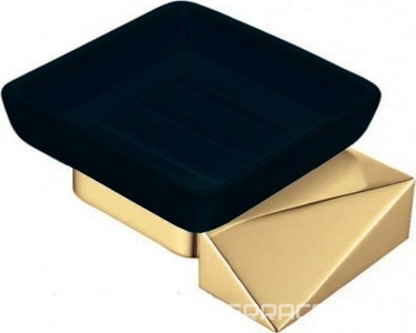 Мыльница подвесная, цв. золото+ черный ZZ Boheme New Venturo 10313--G-B