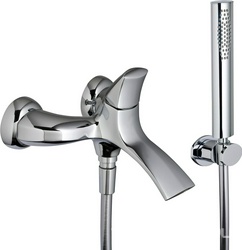 Смеситель для ванны, лейка, шланг, кронштейн в компл., (цв. хром), Hedo ZZ