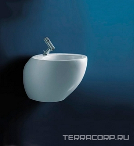 Биде напольное 39х58,5х41,5см, с 1 отв. д/смес., крепл. в компл., Alessi ZZ Laufen alessi 8.3297.1.400.304.1