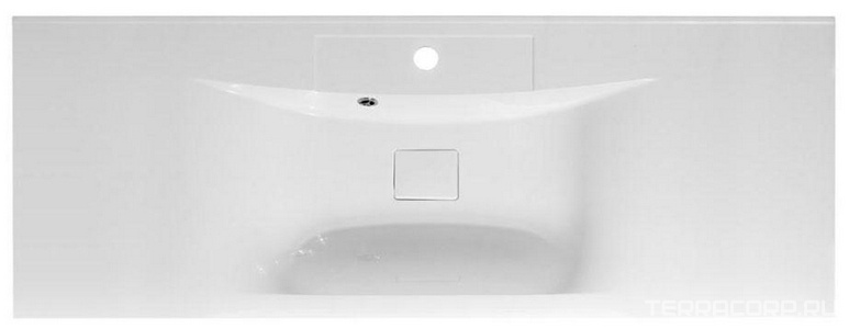 Раковина 1200х450хh30(155)мм, (искусственный мрамор, цв.белый), с переливом, крышка слива в компл., без сифона, BelBagno ZZ BelBagno Универсал BB1200/450-LV-MR-PR