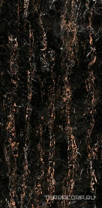 Керамогранит Ariostea Ultra Marmi Porte D'or Lucidato (Shiny) 6 mm 75x150 Черный 