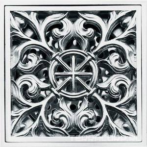 Трап сливной CANYON d40, с декоративной решеткой 100х100 мм, с мех-м обратным клапаном, хром XX Veragio Canyon VR.CAN-2061.CR