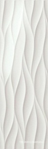 Керамическая плитка FAP Ceramiche Lumina  Curve Gloss White RT 25x75 Белый 