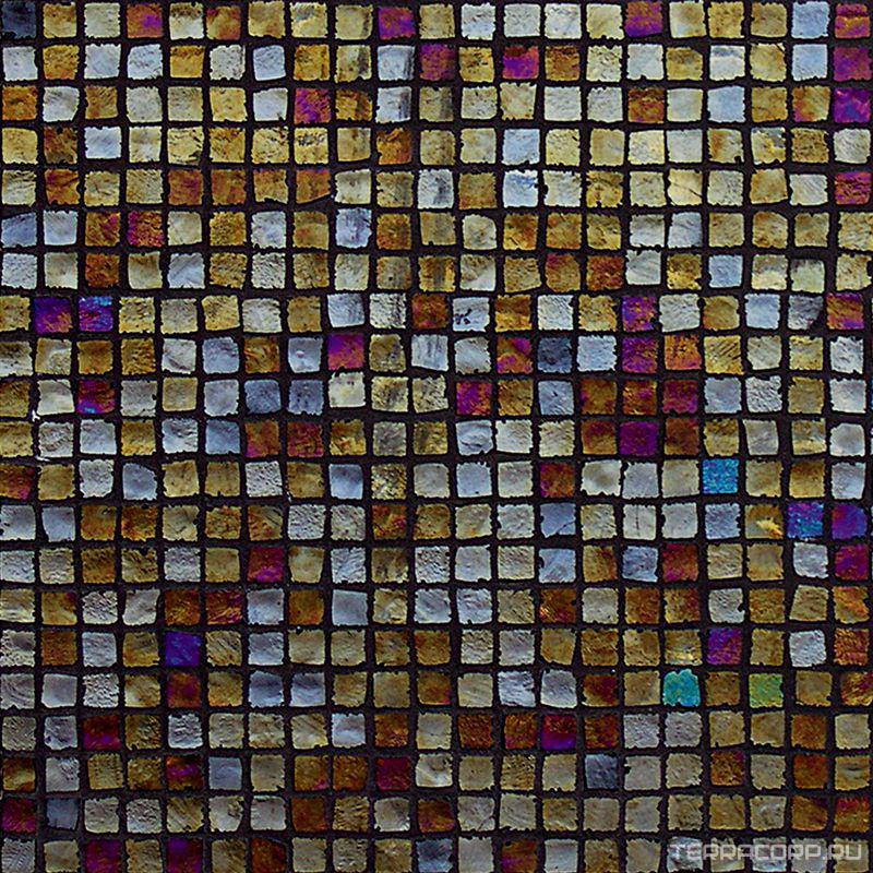 Мозаика Florim Vetro Mosaico Metalli Iridescente (1.8x1.8) 30x30 Комбинированный, фото 2