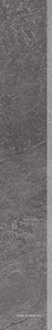 Ступени Kerama Marazzi Про Стоун Плинтус  антрацит обрезной  9,5х60 Серый 