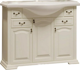 Тумба напольная  105, 1070*905*510мм, цвет слоновая кость, БЕЗ раковины Кировит- Классик 105 (арт. 4640021060926), ZZ Opadiris Риспекто Z0000006705