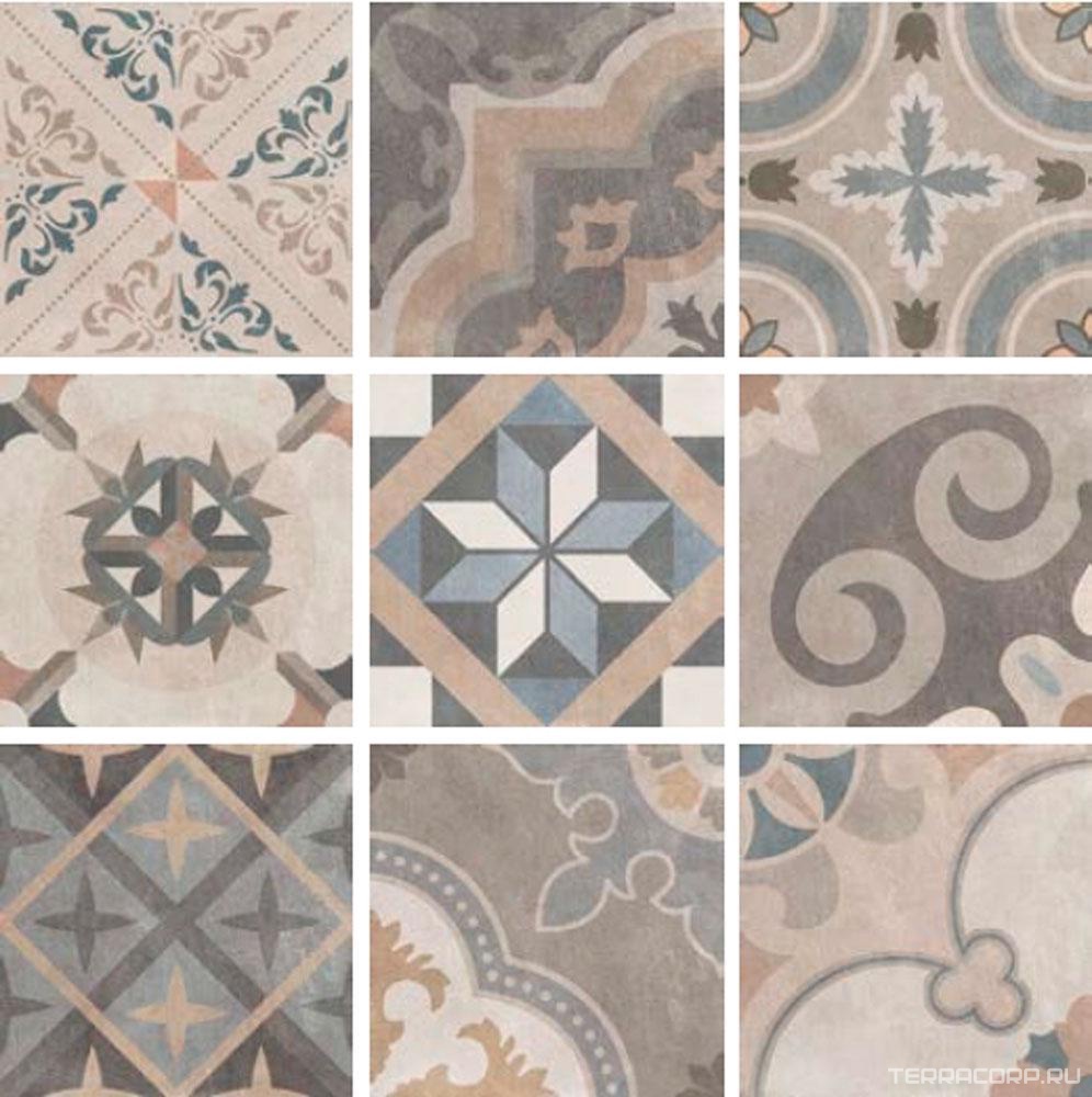 Керамогранит Sant Agostino Patchwork Classic Mix 9 видов 20x20 Комбинированный, фото 3