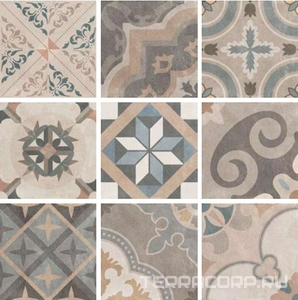 Керамогранит Sant Agostino Patchwork  Classic Mix 9 видов  20x20 Комбинированный 