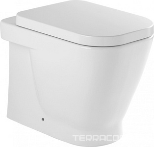 Унитаз напольный пристенный 51,3х34,2cм, для установки со скрытым в стене бачком, без сиденья,  ZZ Sanindusa Look 134012004