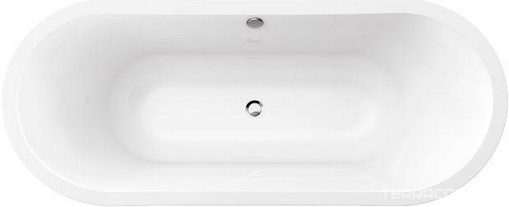 Ванна 1900х800хh460(750-800)мм, встраиваемая,овальная, (без удлинённого слива-перелива, ножек арт. U99740000, акрил, цв. белый), My Nature ZZ Villeroy & Boch My nature UBA190NAT7V-01