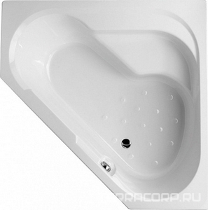 Акриловая ванна BAIN DOUCHE,145x145 угловая, правая (БЕЗ каркаса, слива-перелива и панели) ZZ Jacob Delafon Bain Douche E6221RU-00