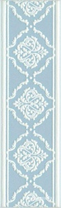 Керамическая плитка Kerama Marazzi Петергоф Бордюр  голубой B562 ZZ7.7x25 Голубой 