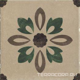 Керамогранит CIR Via Emilia Rivalta Tortora Inserto Fiore 20x20 Комбинированный, фото 3