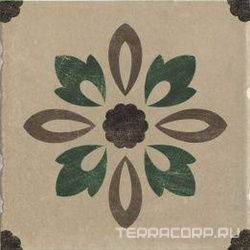 Rivalta Tortora Inserto Fiore XX |20x20