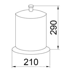 Ведро напольное, хром ZZ Boheme Puro 10708