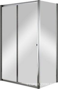 Душевой уголок 1200х900хh2000мм, прямоугольн., правый/левый, сдвиж.дверь с неподв. сегм., вход 570мм, (стекло прозр. 6мм, фурн.цв.хром),  ZZ Cezares Anima ANIMA-W-AH-1-120/90-C-Cr
