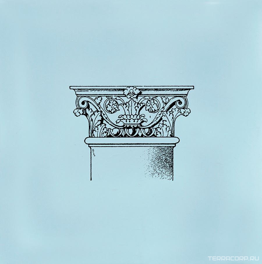 Керамическая плитка Kerama Marazzi Авеллино Декор голубой Капитель A501 15х15 Голубой, фото 3